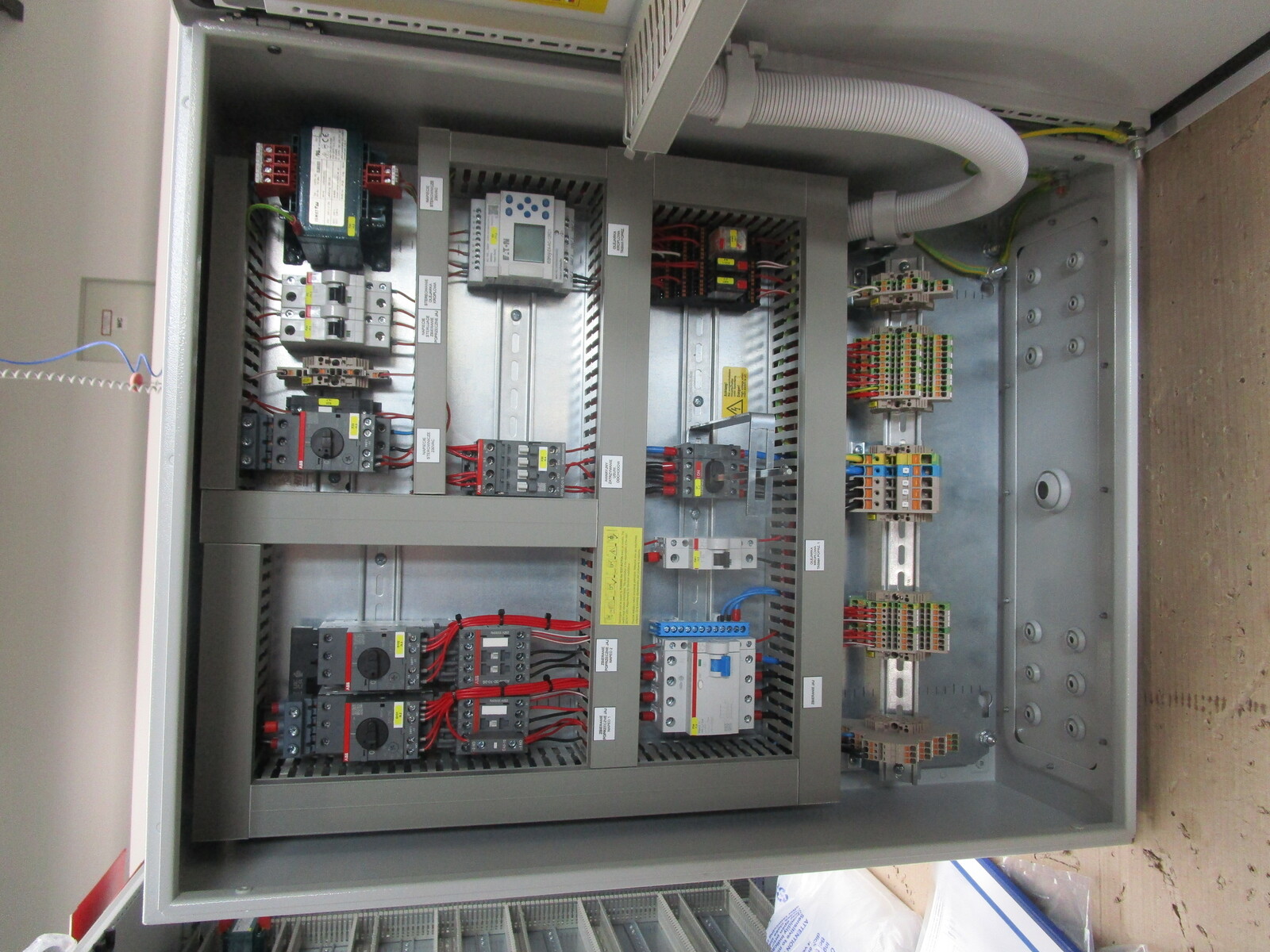 Control panel egg cross collection